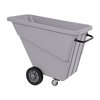 R&B Wire Products Small Utility Tilt Truck, 1/2 Cubic Yard, Gray TILT-SML/G